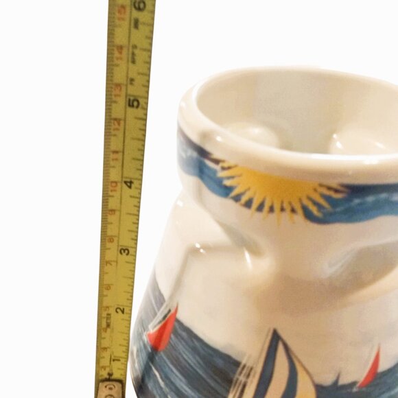 Galleyware Nautical Ceramic Travel Mug With Lid and Anti-Skid Base-16 oz - Picture 9 of 12